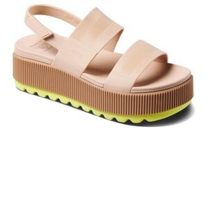 Reef Women’s Water Vista Higher Sandals-Sand Lime, size 8